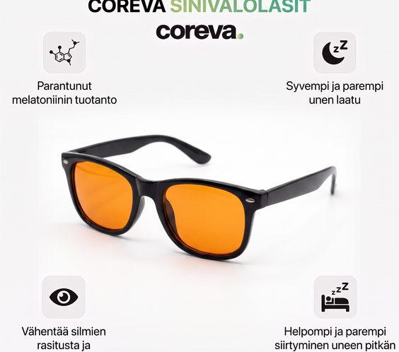 COREVA sinivalolasit